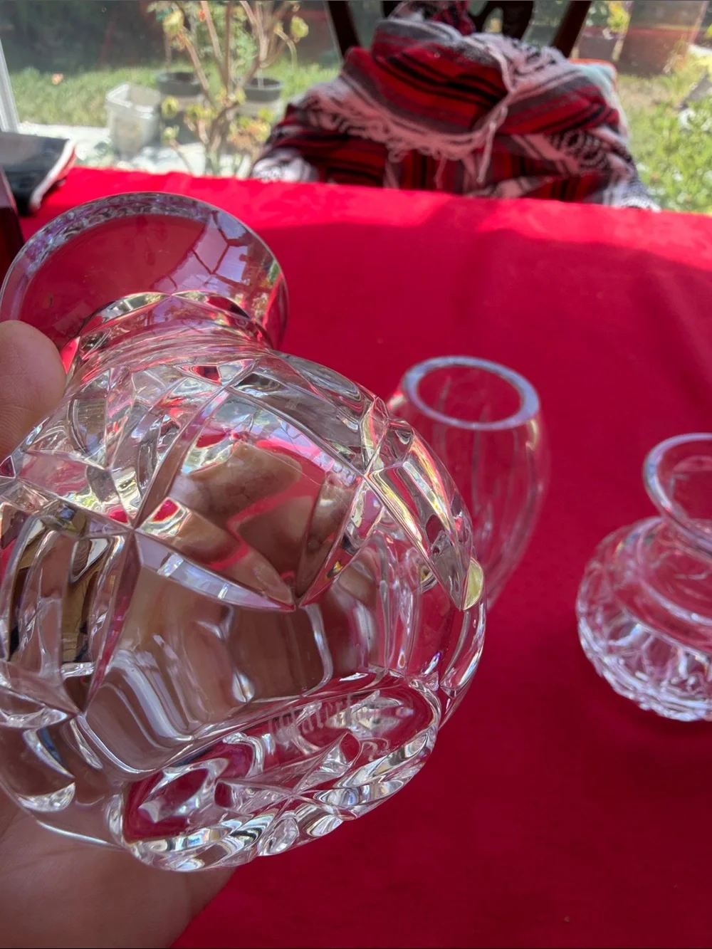 Set of 4 vintage Waterford small vases
